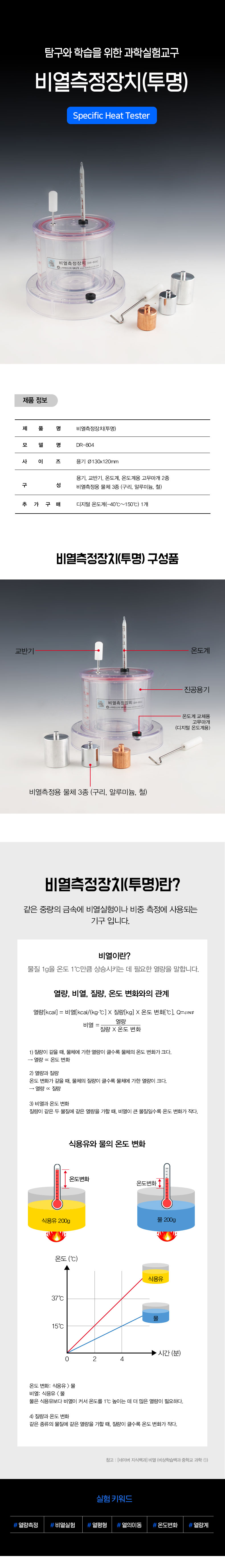 비열측정장치(투명) 상세내용 이미지