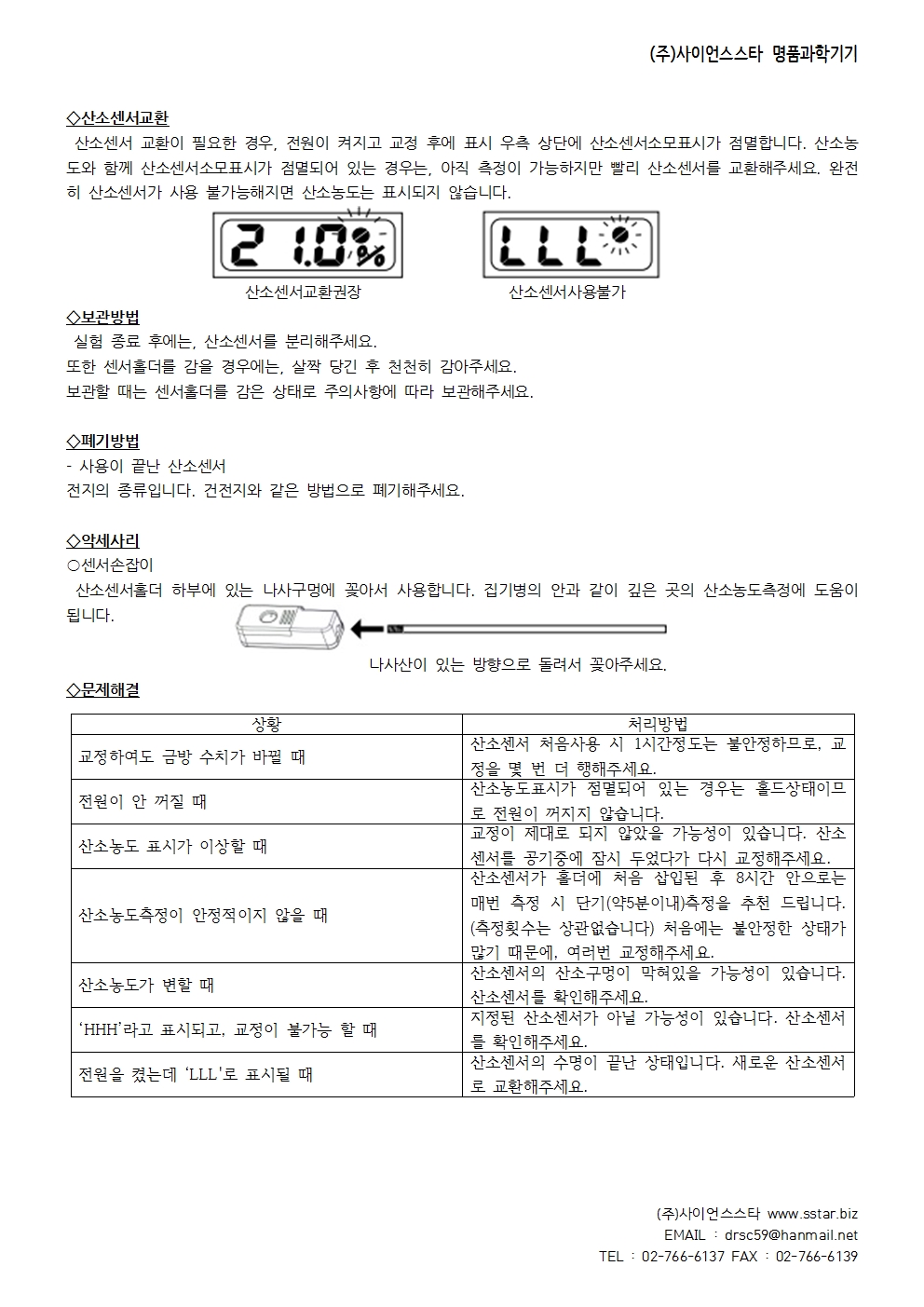 NaRiKa(나리카) 산소측정기 상세내용 이미지