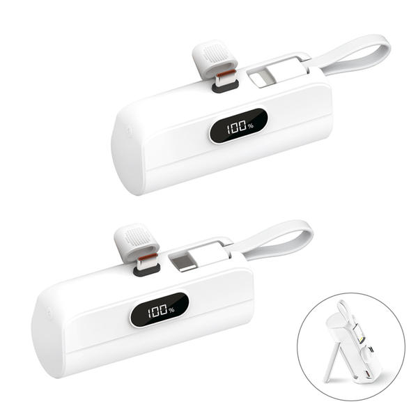 [SMARTEK] 20W 2WAY C타입/8핀 일체형 휴대용 보조배터리 5,000mAh