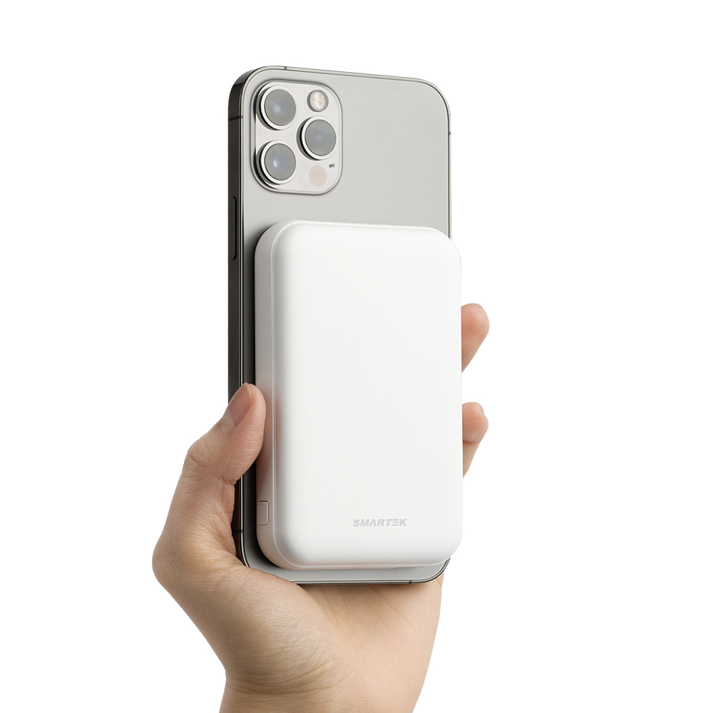 [SMARTEK] 15W 5,100mAh 유무선 고속충전 마그네틱 보조 배터리