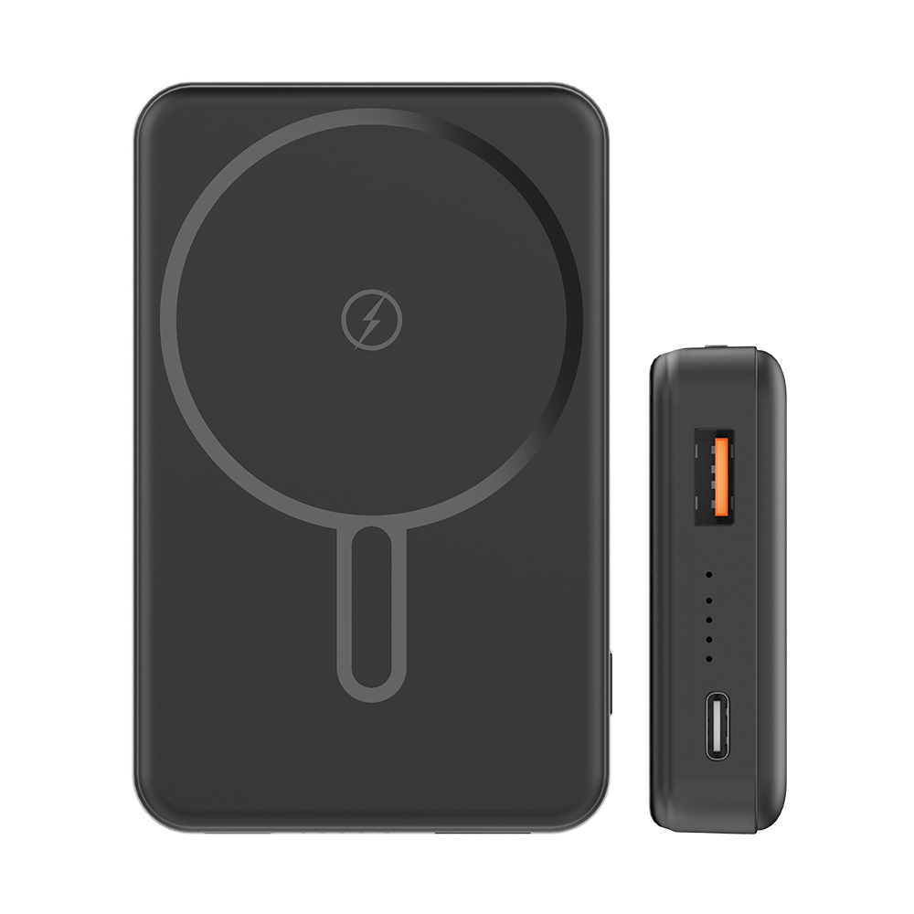 [SMARTEK] 5,100mAh PD 20W 유무선 고속 충전 마그네틱 보조배터리 컬러 블랙