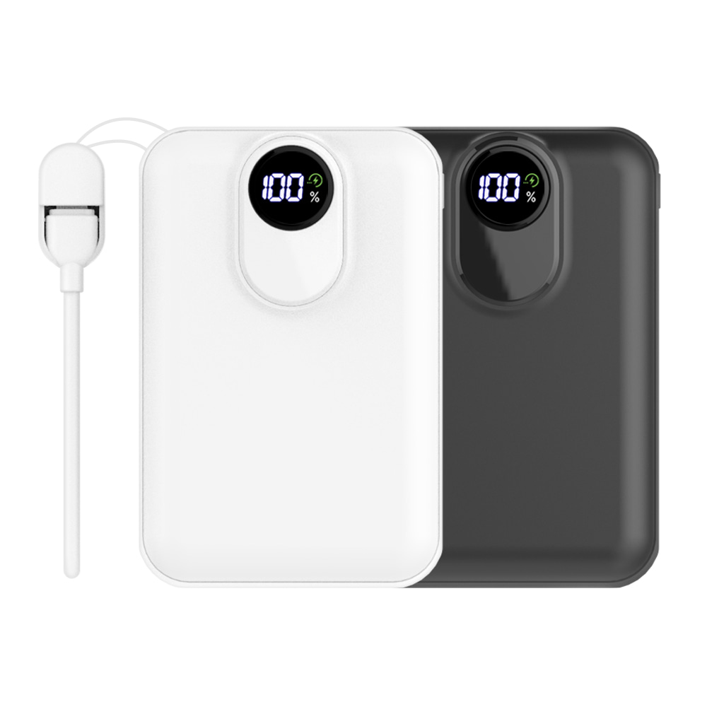 [SMARTEK] 20,000mAh PD 20W 유무선 고속 충전 마그네틱 미니 보조배터리 +C+8 양방향 스트랩 충전 케이블