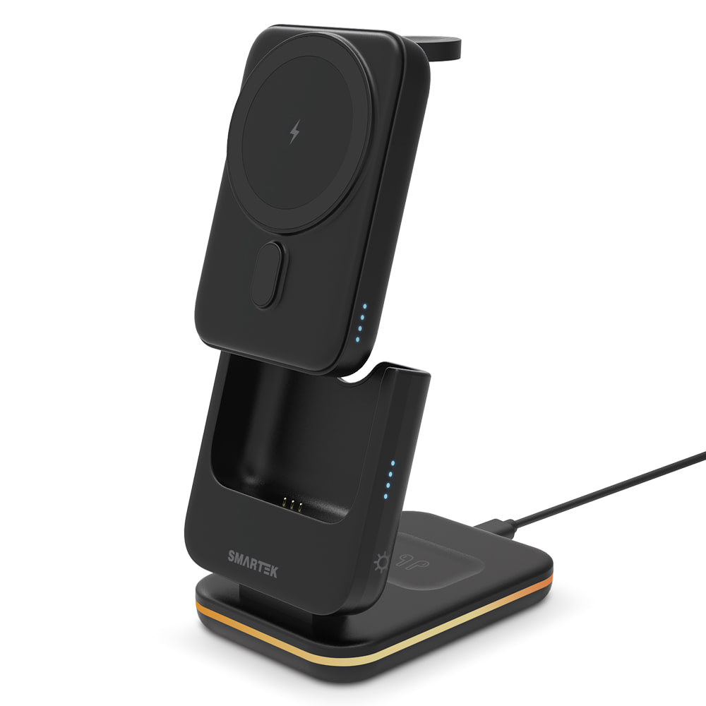 [SMARTEK] 3IN1 분리형 보조배터리 + 무선 충전 거치대
