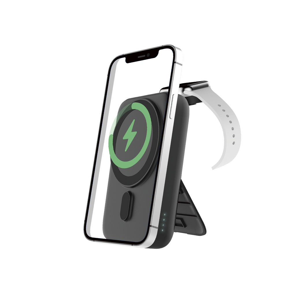 [SMARTEK] 5,000mAh 2IN1 워치 무선충전 겸용 마그네틱 보조배터리