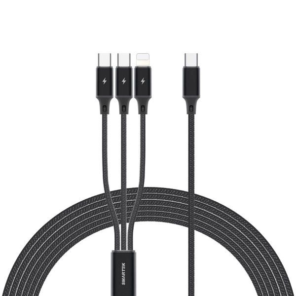 [SMARTEK] 2in1/3in1 고속충전 멀티케이블 C to C/8