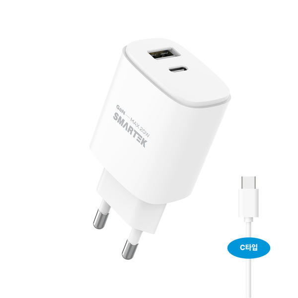 [SMARTEK] 멀티 20W 2포트 PD GAN 고속 충전기