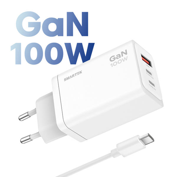 [SMARTEK] 100W 3포트 초고속 GaN 충전기