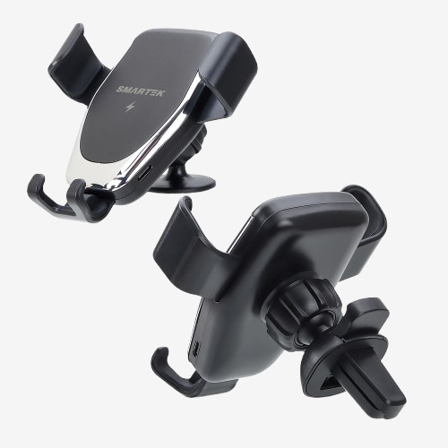 [SMARTEK] 15W 고속 무선 충전 중력 차량용 거치대