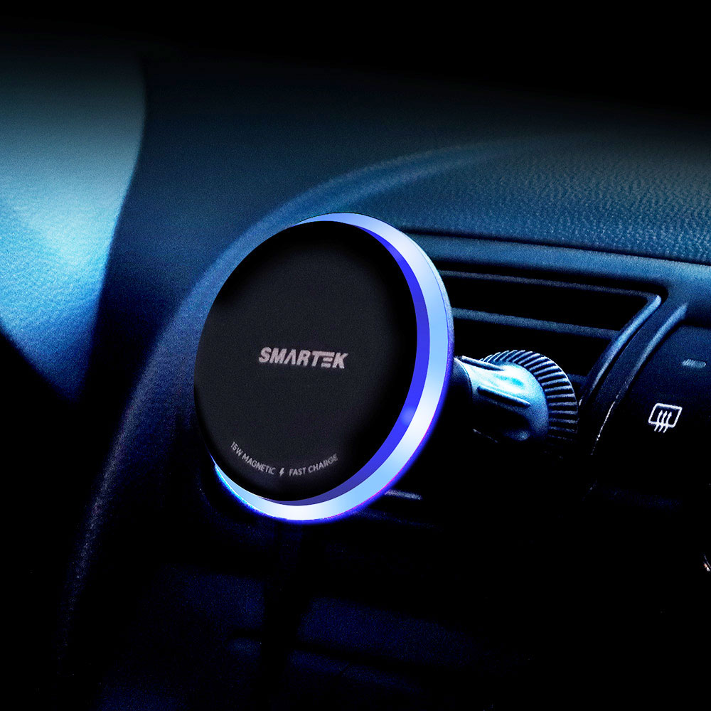 [SMARTEK] 15W 고속 마그네틱 차량용 충전 거치대
