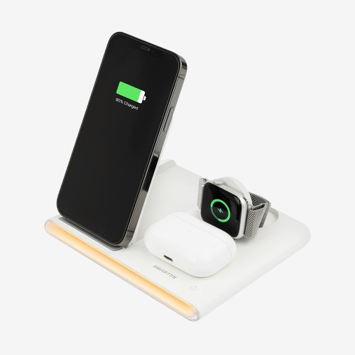 [SMARTEK] MAX 15W 애플+갤럭시 겸용 접이식 무선 충전 거치대