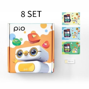 삐오로봇+워크북1,2,3권+미니동글 플러스 8세트